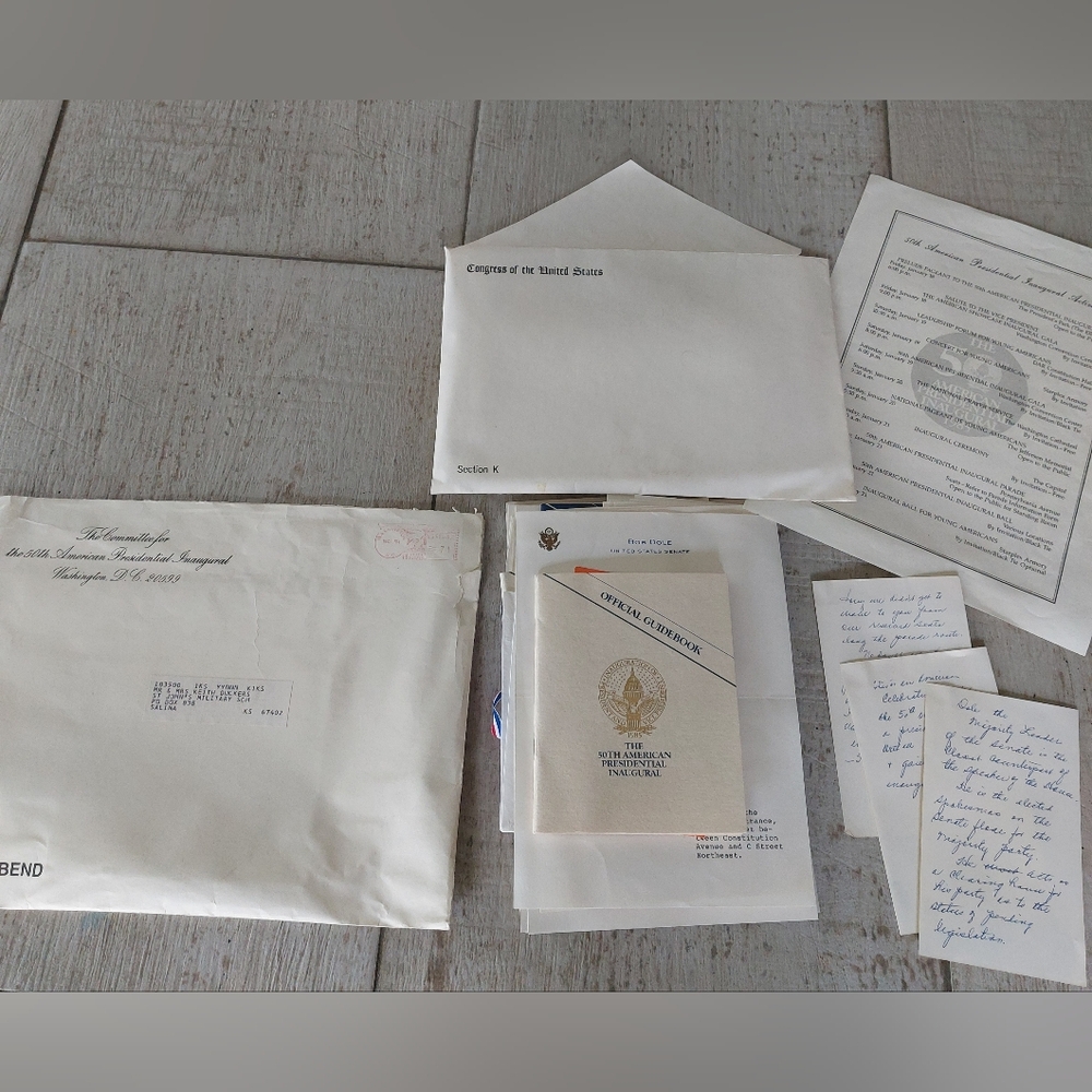 Ronald Reagan Presidential 1985 Inaugural Memorabilia Packet, Estate Item